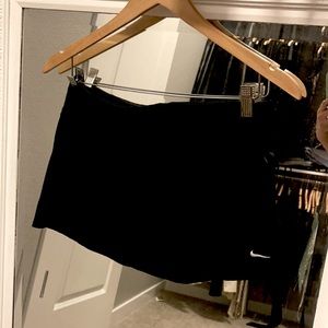 Black Nike tennis skirt with shorts underneath